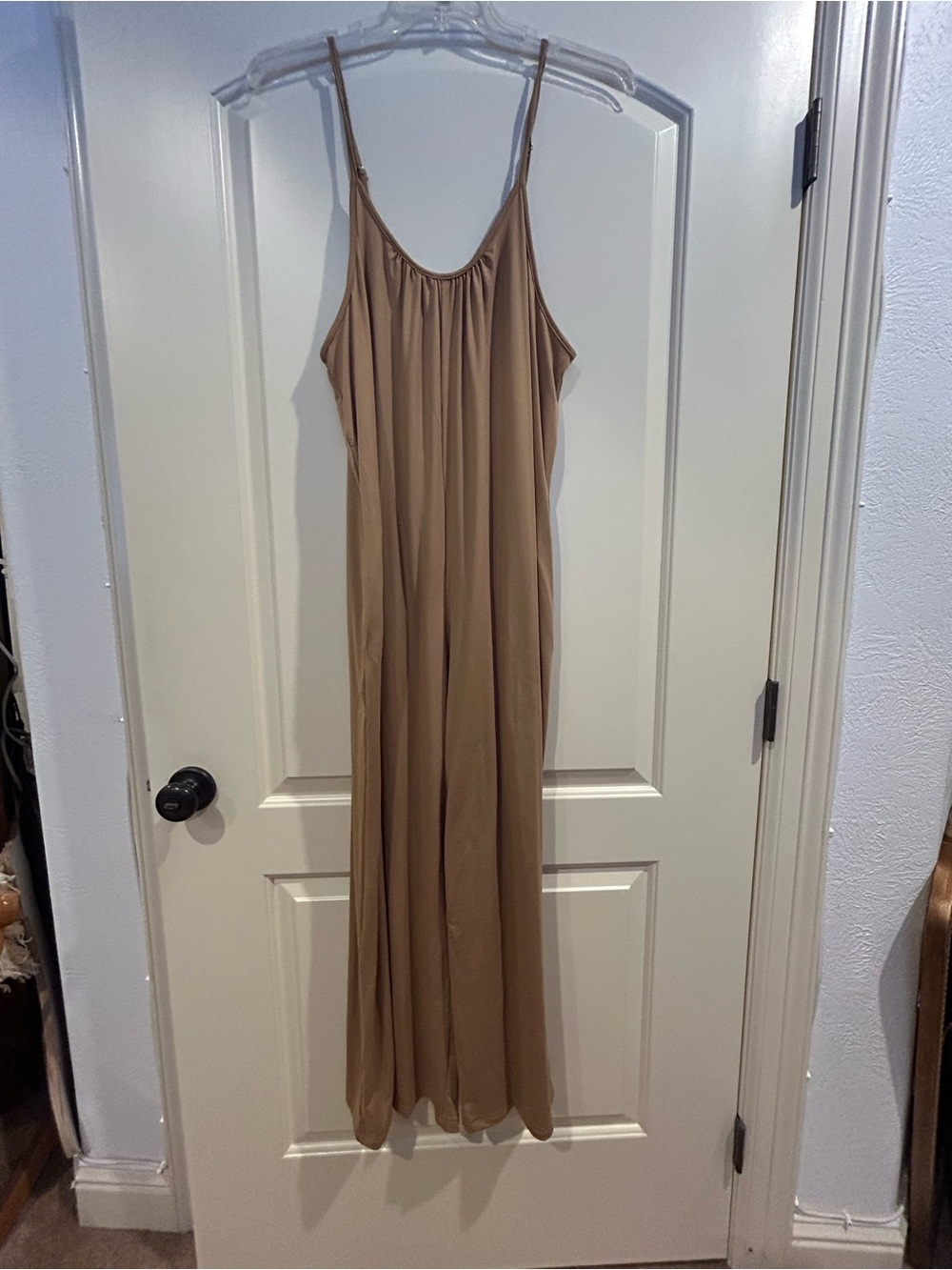 Lightweight Strappy jumper in Camel from SHEIN.
